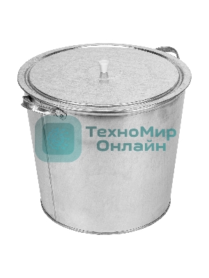 Бак для воды Россия оцинкованный с крышкой 32л,без крана67549