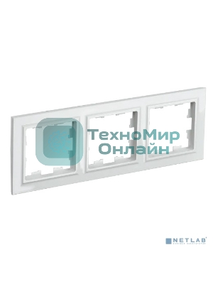 Рамка 3-мест. IEK BRITE РУ-3-БрБ бел.