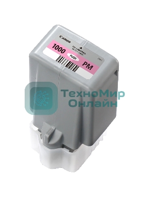 Картридж струйный Canon PFI-1000 PM для IJ SFP PRO-1000 WFG. Фото пурпурный. 80 мл.