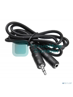 Кабель-удлинитель аудио Buro Jack 3.5 (m)/Jack 3.5 (f) 2м. черный