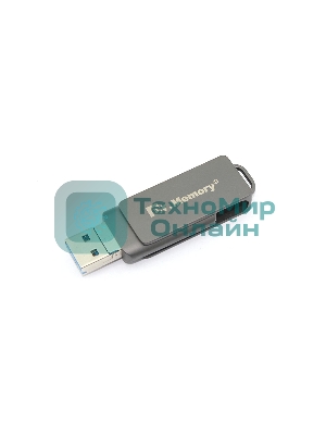 Флешка USB Dr. Memory 051, 4Gb, USB 3.0/USB Type-C, R/W 70/40, серый