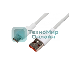 Кабель USB2.0 Cablexpert CC-USB2-AMCM-66W-1M-W, AM/Type-C, 6A, 66Вт, QC3.0, 1м, медь, белый, пакет
