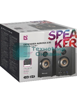 Акустическая система Defender AURORA S20 2x10 Вт RMS,20-20000 Гц, разъем для наушников
