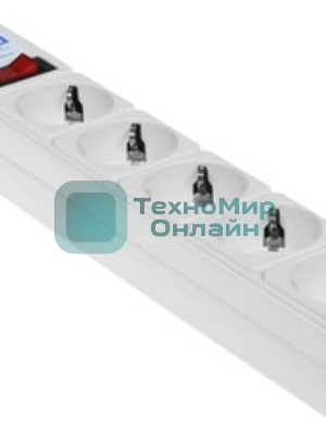 Сетевой фильтр Powercube SPG-B-15-WHITE 5 м, 5 розеток, белый, коробка