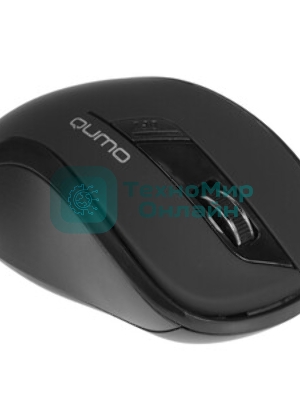 Мышь беспроводная Qumo Office Line Black M78 черный, 1600 dpi, радиоканал, USB, кнопки - 6