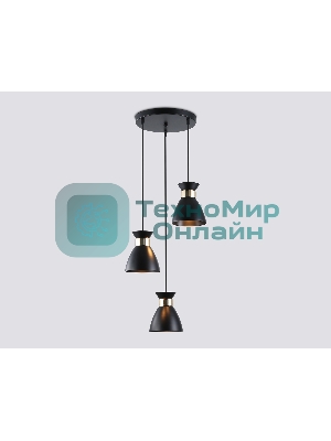 Светильник Ambrella light TR8470/3 BK/FGD черный/золото E27/3 max 60W D340*1000