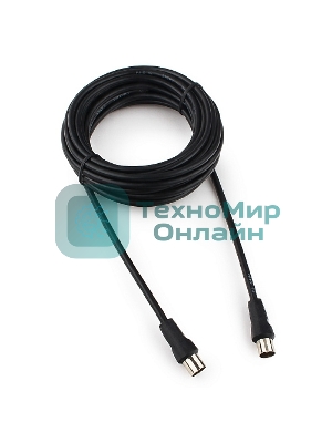 Кабель телевизионный Cablexpert, CCV-515-5M, Coaxial M/F, 5м
