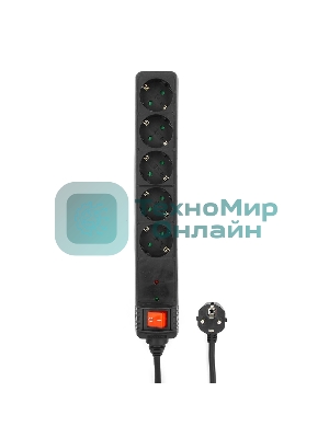 Сетевой фильтр Energenie Сетевой фильтр SPG5-C-10 3m. 16А. черный