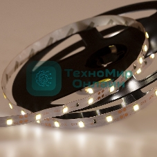 Лента светодиодная открытая, 8 мм, IP23, SMD 2835, 60 LED/m, 12 V, цвет свечения белый