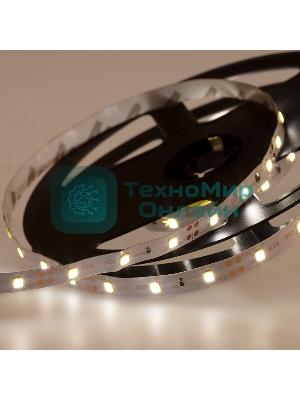 Лента светодиодная открытая, 8 мм, IP23, SMD 2835, 60 LED/m, 12 V, цвет свечения белый