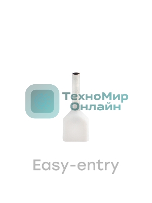 Наконечник штыревой втулочный изол. НШвИ(2) 0.5-8 (уп. 50 шт) EKF nhvi2-0.5-8