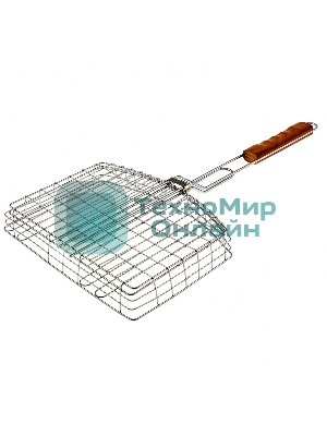 Решетка гриль Camping Palisad 305х235х55 мм объемная хромир.