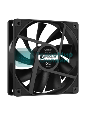 Вентилятор для корпуса ID-Cooling XF-120-K черный, 120 мм, 1800 об/мин, 35.2 дБ, 4 pin