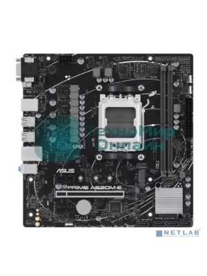 Материнская плата ASUS PRIME A620M-E-CSM, AM5, AMD A620, 2xDDR5, 4xSATA, 1xM.2, 1xPCI-E 4.0 x16, 1xPCI-E x1, 1xDisplayPort, 1xHDMI, 1xVGA, 1x 1Gb LAN, 4xUSB-A 3.2 Gen 1, 4xUSB-A 2.0, 3x3.5 мм, 7.1, Micro-ATX