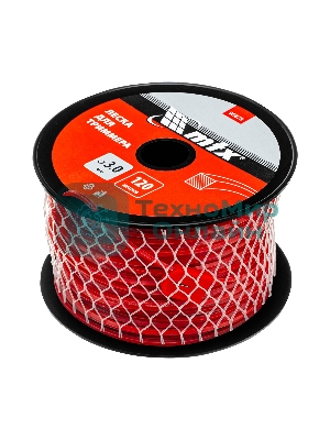 Леска для триммера MTX квадрат 3,0 мм х 120 м, на катушке