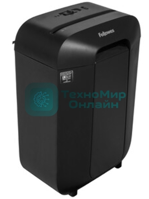 Шредер Fellowes PowerShred LX70 черный (секр.P-4)/перекрестный/11лист./18лтр./скрепки/скобы/пл.карты