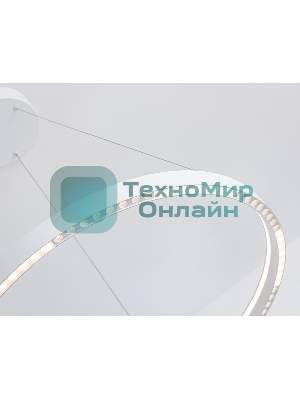 Подвесной светодиодный светильник Ambrella light FL5851 WH белый 35W 3000K/4200K/6400K D600*600 (без ПДУ)