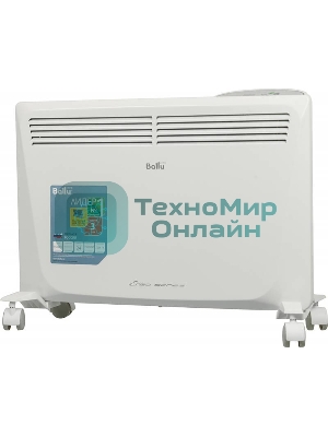 Конвектор электрический Ballu Enzo BEC/EZER-1500 белый, 1500 Вт, 20 м2, термостат, дисплей