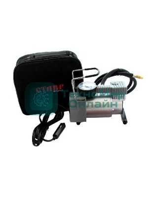 Компрессор автомобильный СТАВР КА-12/7(12В, рабочее давление 7Атм, максимальное давление 10Атм, максимальный ток потребления 14А, производительность 35 л/мин, диаметр цилиндра 30мм, длина шланга компрессора 1м, длина шнура питания 2м, вес 1,85кг.)