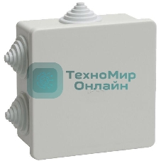 Коробка КМ41235 распаячная IEK UKO11-085-085-040-K41-44 для о/п 85х85х40 мм IP44 (RAL7035, 6 гермовводов)