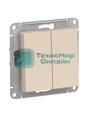 Механизм переключателя 2-кл. ATLAS DESIGN (сх.6) 10АХ беж. SchE ATN000265