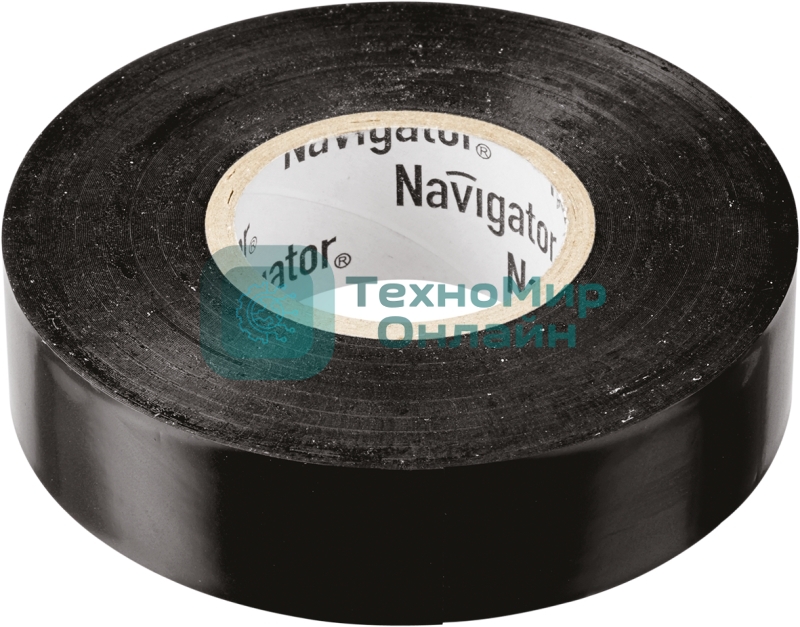 Изолента ПВХ Navigator 15 мм (рул.20м) черный NIT-B15-20/BL