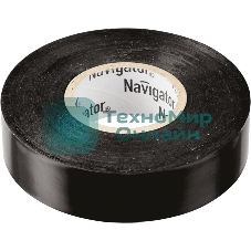 Изолента ПВХ Navigator 15 мм (рул.20м) черный NIT-B15-20/BL