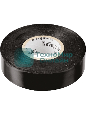 Изолента ПВХ Navigator 15 мм (рул.20м) черный NIT-B15-20/BL