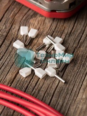 Наконечник штыревой втулочный изол. НШвИ(2) 0.5-8 (уп. 50 шт) EKF nhvi2-0.5-8