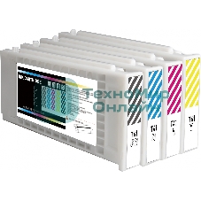 Картридж струйный Cactus CS-EPT41F4 T41F4 желтый пигментный (350 мл) для Epson SureColor SC-T5400M/SC-T3405/SC-T5405