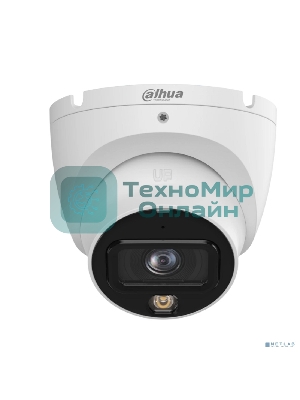 Уличная турельная IP-видеокамера Dahua DH-IPC-HDW1839TP-A-IL-0280B-S6 Smart Dual Light 8Мп, 1/2.7” CMOS, объектив 2.8мм, ИК до 30м, LED до 30м, IP67, IK10, корпус: металл, пластик