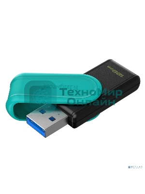 Флешка USB Kingston DataTraveler Exodia S (DTXS/128Gb), 128Gb, USB 3.2 Gen 1, R/W 150/60, бирюзовый/черный