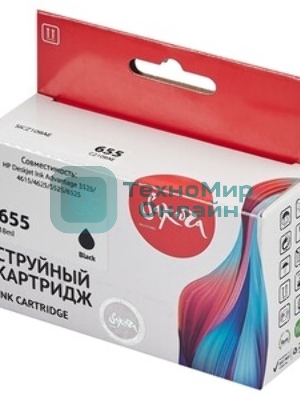 Картридж струйный Sakura CZ109AE (№655 Black) для HP, черный, 11 мл., 600 к.