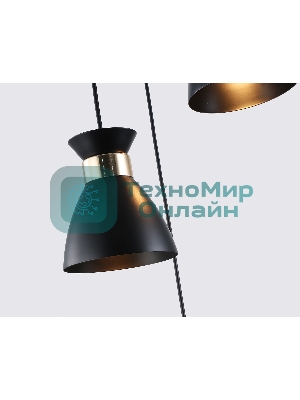 Светильник Ambrella light TR8470/3 BK/FGD черный/золото E27/3 max 60W D340*1000