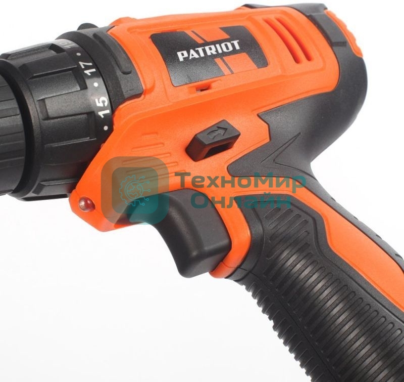 Дрель-шуруповерт Patriot BR 104Li, 12 В, 1,5 Ач, 20 Нм, щеточный