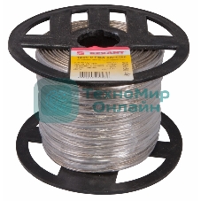 Трос стальной Rexant в ПВХ изоляции d=2.0 мм, катушка 200 метров