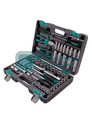 Набор инструментов Stels 141081/2'' 1/4'' CrV пластиковый кейс  69 предм.