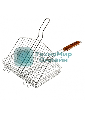 Решетка гриль Camping Palisad 305х235х55 мм объемная хромир.