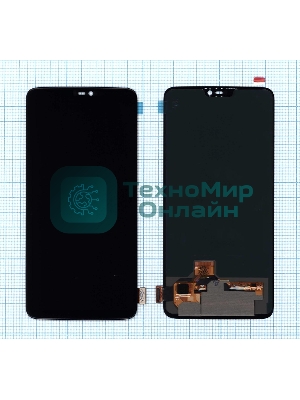 Дисплей для OnePlus 6 OLED черный