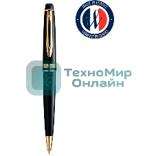 Ручка шариковая Waterman Expert 3 (CWS0951700) Black Laque GT M, синие чернила, подарочная коробка
