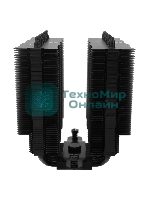 Кулер для процессора Thermalright Phantom Spirit 120 SE черный (4-pin PWM, 154mm, Ni/Cu, 7x6mm, 2x120мм, 66.17CFM, 25.6dBA, 1500RPM, S: 1200, 1700, 1851, 115X, AM4, AM5, silver, black)