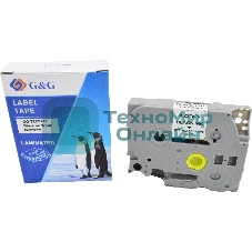Картридж ленточный G&G GG-TZES211 черный на белом 6x8 для Brother 1010/1280/1280VP/2700VP