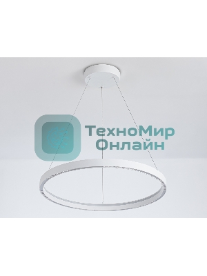 Подвесной светодиодный светильник Ambrella light FL5851 WH белый 35W 3000K/4200K/6400K D600*600 (без ПДУ)