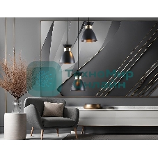 Светильник Ambrella light TR8470/3 BK/FGD черный/золото E27/3 max 60W D340*1000