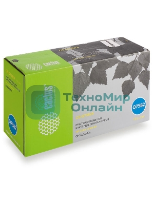 Картридж лазерный Cactus CS-Q7582A желтый (6000 стр.) для HP Color LaserJet CP3505/3800