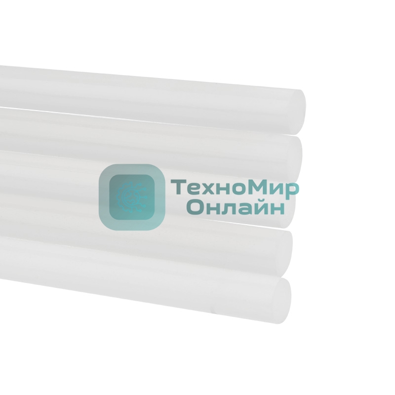 Клеевые стержни Rexant, Ø11 мм, 100 мм, прозрачные - светящиеся, 12 шт., блистер