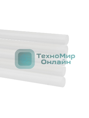 Клеевые стержни Rexant, Ø11 мм, 100 мм, прозрачные - светящиеся, 12 шт., блистер