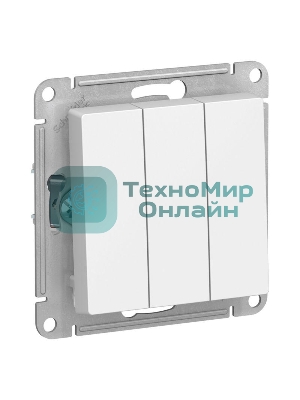 Механизм выключателя 3-кл. AtlasDesign (сх.1+1+1) 10АХ бел. SchE ATN000131