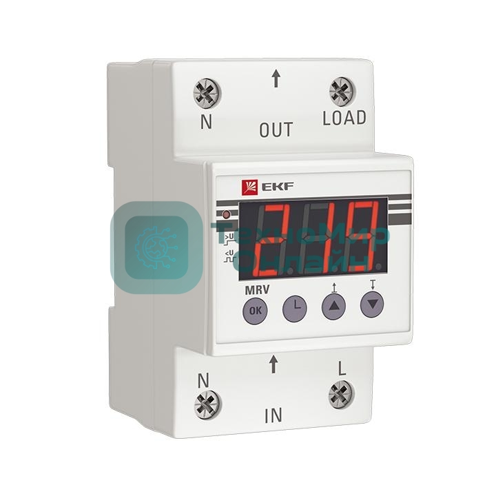 Реле напряжения с дисплеем MRV 63А PROxima EKF MRV-63A