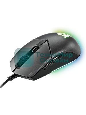 Мышь проводная MSI Clutch GM11 черный, 5000 dpi, USB, кнопки - 6